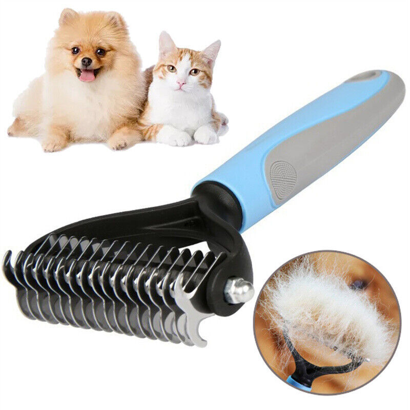 Dual-Sided Dematting Brush for Dogs & Cats