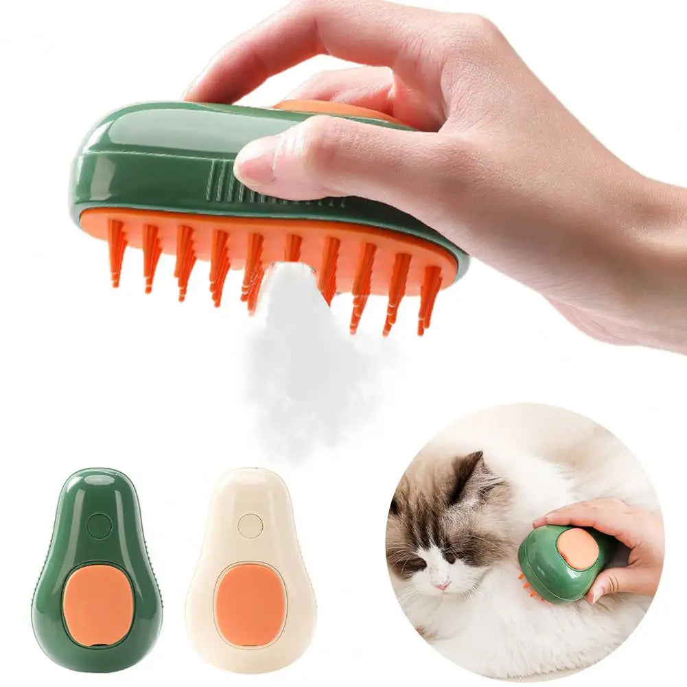 3-in-1 Steam Cat Brush & Dog Grooming Comb