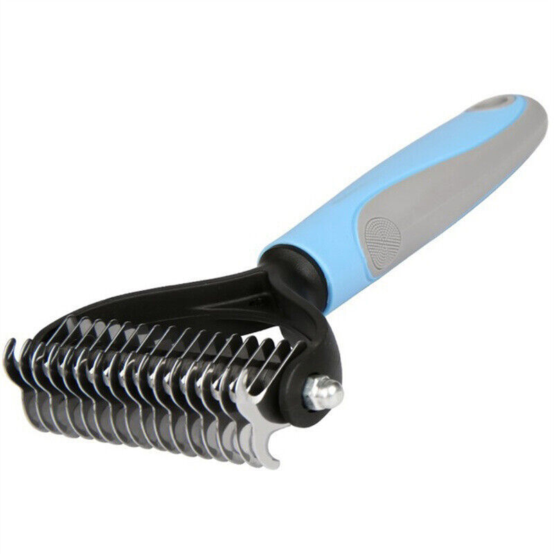 Dual-Sided Dematting Brush for Dogs & Cats