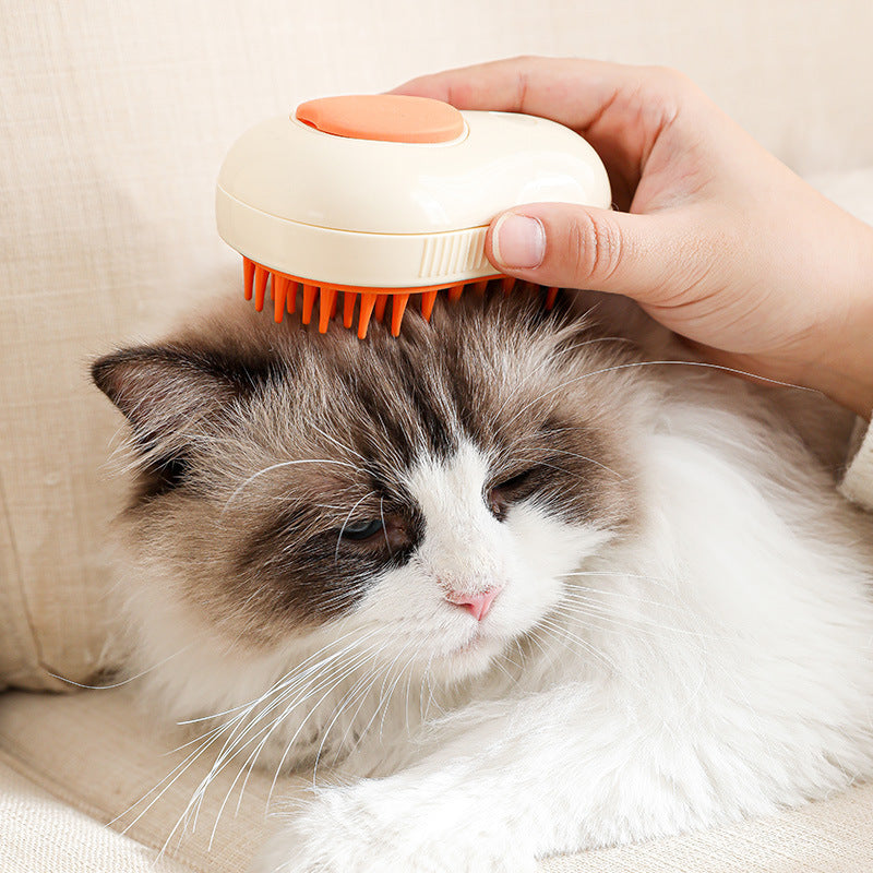 3-in-1 Steam Cat Brush & Dog Grooming Comb