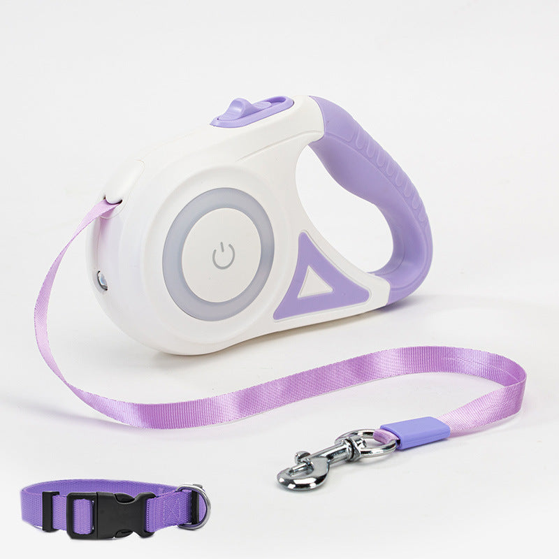 Automatic Retractable Spotlight Leash With Collar.
