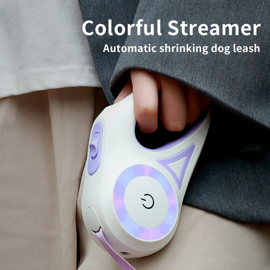 Automatic Retractable Spotlight Leash With Collar.